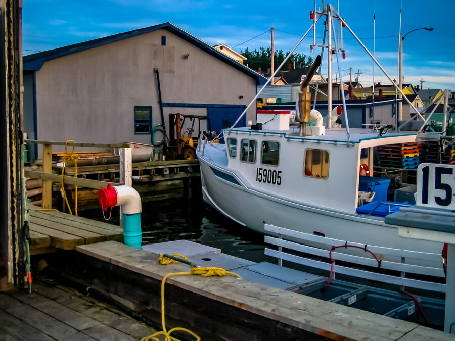 photo of a fishing boat in Cape Breton